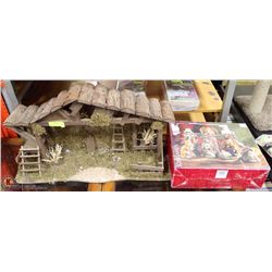 LARGE WOOD STABLE WITH KIRKLANDS CERAMIC