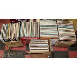 PALLET OF 5 BOXES OF ASSORTED RECORDS.