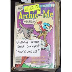 LOT OF 40  -1970'S ,80'S ARCHIE AND ME"COMIC BOOKS