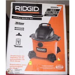 RIGID WET/DRY VAC UNTESTED AS IS