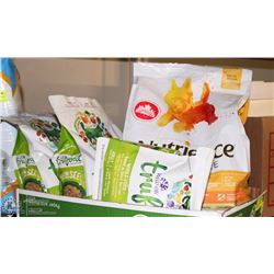 LOT OF 4 BAGS OF DOG FOODS INCL NUTRIENCE 6LBS,