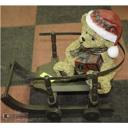 SMALL SLED WITH BEAR.