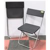 Image 1 : PAIR OF BLACK FOLDING RESIN CHAIRS
