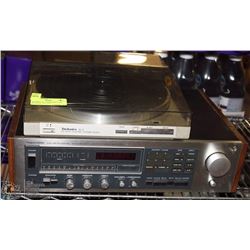 TECHNICS SL-3 TURNTABLE AND REALISTIC STA-2270
