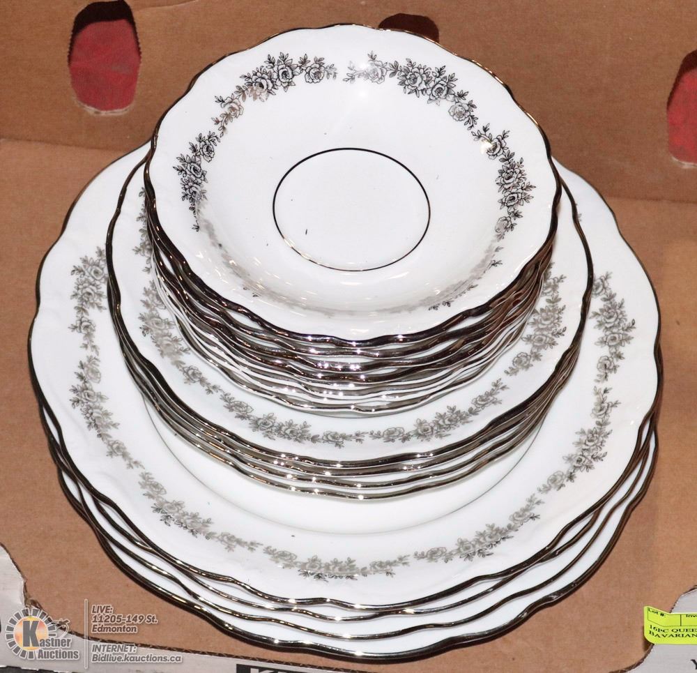 16PC QUEEN ANNE ROYAL BAVARIAN FINE BONE CHINA SET