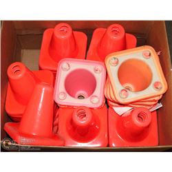 LARGE BOX OF MINI PYLONS
