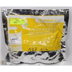 BAG OF LARGE FINGER COTS- LATEX & POWDER FREE.