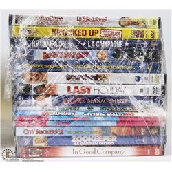 BUNDLE OF ASSORTED DVD MOVIES. ON CHOICE