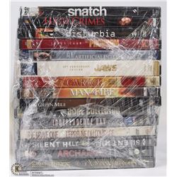 BUNDLE OF ASSORTED DVD MOVIES. ON CHOICE