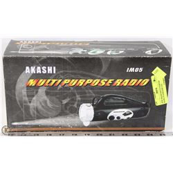 NEW AKASHI MULTI PURPOSE RADIO, FLASHLIGHT, ETC