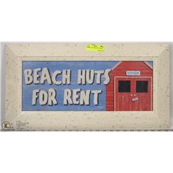 “BEACH HUTS FOR RENT” PICTURE