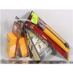 LOT INCL OLFA UTILITY KNIFE W/ REFILLS AND BLADE