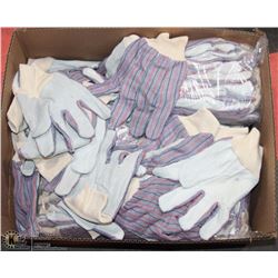 LARGE BOX OF SUEDE PALM WORK GLOVES