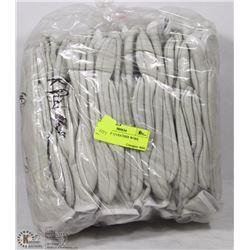 BUNDLE OF 12 LEATHER WORK GLOVES