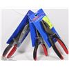 Image 1 : LOT OF 3 WESTWARD 8" HI-LEVERAGE LINESMAN PLIERS