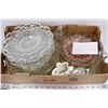 Image 1 : 2) BOX OF ASSORTMENT OF CRYSTAL INCL PLATTERS,