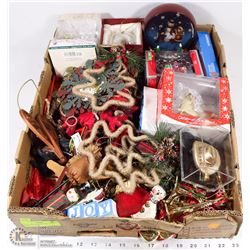 FLAT FULL OF CHRISTMAS TREE DECORATIONS -