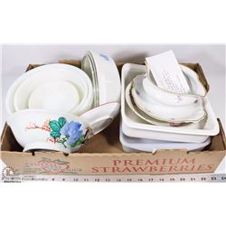 23) CORNING WARE 9X9, SMALL HEAT PROOF BOWLS, FIRE