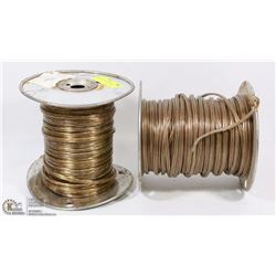 2 PARTIAL ROLLS OF SPEAKER WIRE
