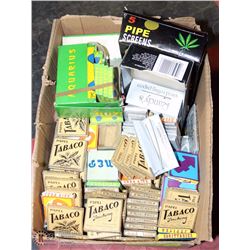 LARGE LOT OF CIGARETTE ETC.  ROLLING PAPERS
