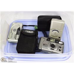 LOT OF 3 FILM CAMERAS, 2 IN CASES.