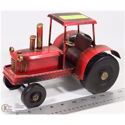 ALL METAL HAND CRAFTED OLD FARM TRACTOR.