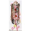 Image 1 : PINK METAL DRESS JEWELRY STAND WITH CONTENTS