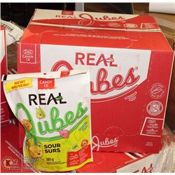 CASE WITH 12- 385GRAM BAGS OF REAL JUBE JUBE SOURS