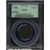 Image 1 : 1788[1/2 C] Massachusetts Half Cent AU53 PCGS.