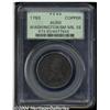 Image 1 : 1783[1C] Washington & Independence Cent, Small Military Bust, Engrailed Edge AU50 PCGS.