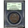 Image 1 : 1791[1C] Washington Small Eagle Cent MS63 Brown PCGS.