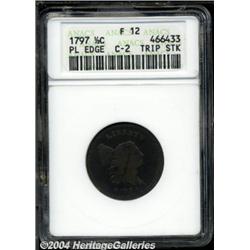 1797[1/2 C] Plain Edge--Triple Struck--Fine 12 ANACS.