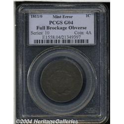 1811/0[1C]--Full Brockage Obverse--Good 4 PCGS.