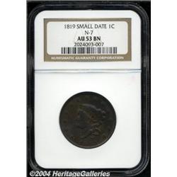 1819[1C] Small Date AU53 NGC.