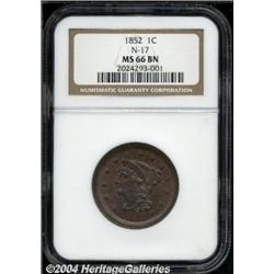 1852[1C] MS66 Brown NGC.