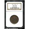 Image 1 : 1857[1C] Large Date MS64 Brown NGC.