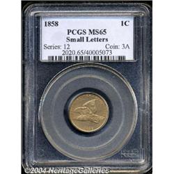 1858[1C] Small Letters MS65 PCGS.