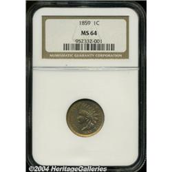 1859[1C] MS64 NGC.