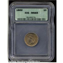 1862[1C] MS65 ICG.