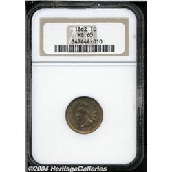 1862[1C] MS65 NGC.