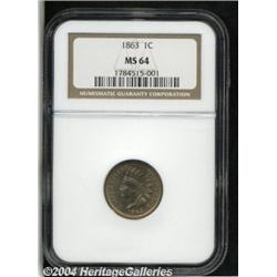 1863[1C] MS64 NGC.