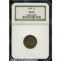 1863[1C] MS65 NGC.