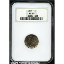 1863[1C] MS65 NGC.