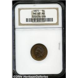 1871[1C] MS65 Red and Brown NGC.