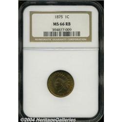 1875[1C] MS66 Red and Brown NGC.