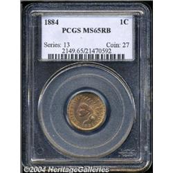 1884[1C] MS65 Red and Brown PCGS.