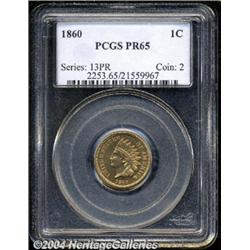 1860[1C] PR65 PCGS.