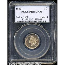 1862[1C] PR65 Cameo PCGS.