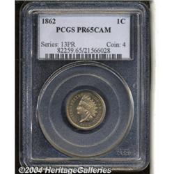 1862[1C] PR65 Cameo PCGS.