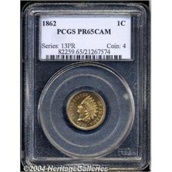 1862[1C] PR65 Cameo PCGS.